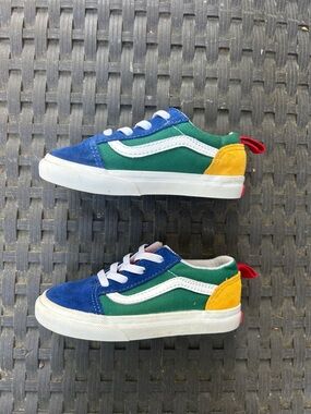 Vans Colorblock Suede and Canvas Slip-On Sneakers | Toddler Size 8.5
